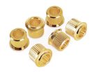 BU-CBG Hosco Japan  conversion bushings,10,2mm diameter, gold, round top, 6 pcs