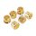 BU-CBG Hosco Japan  conversion bushings,10,2mm diameter, gold, round top, 6 pcs