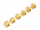 BU-CBHG Hosco Japan  conversion bushings,10,2mm diameter, gold, hexagonal top, 6 pcs