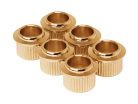 BU-KG92 Hosco Japan  push-fit bushings, gold, round, 9.2mm diameter, 6 pcs