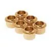 BU-KG92 Hosco Japan  push-fit bushings, gold, round, 9.2mm diameter, 6 pcs