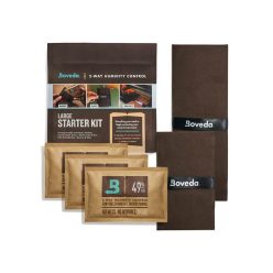   BVMFK-LG Boveda  starter kit 4x 70gr 49%, with 2 double holders