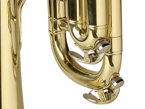 Belcanto BX-95 Trompete – X-Series, Bb-Stimmung, Goldlack, 7C-Mundstück, mit Koffer und Zubehör