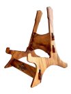 BZS1 Bromo Blanc Series solid Trembesi wooden guitar stand, with cork supports (large logo at front of the stand)