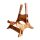 BZS1 Bromo Blanc Series solid Trembesi wooden guitar stand, with cork supports (large logo at front of the stand)