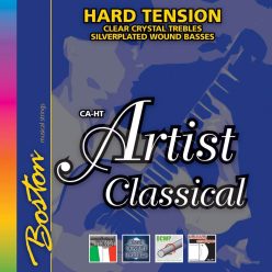   CA-HT Boston Artist Series string set classic, clear trebles & silverplated wound basses, hard tension