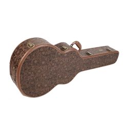   CAC-720-J Boston Limited Edition case for mini-jumbo-model acoustic guitar, wood, shaped model, carved fractals. J-185 size