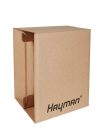 CAJ-25-CB Hayman  DIY cardboard cajon, 33x31x44cm, fixed snare, flat packed