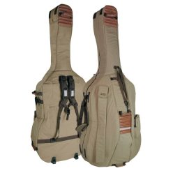   CB-534 Boston  double bass bag 3/4, beige-brown, 23mm padding, deluxe, 2 straps, various accessory pockets