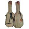 CB-534 Boston  double bass bag 3/4, beige-brown, 23mm padding, deluxe, 2 straps, various accessory pockets