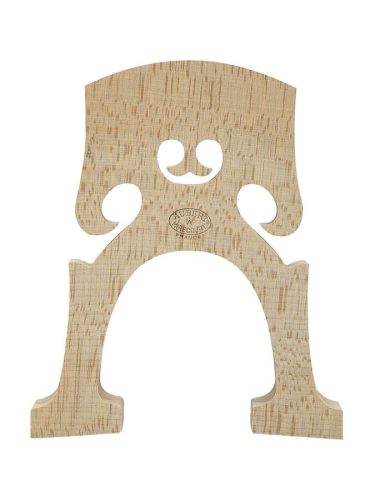 CB1692 Aubert Lutherie à Mirecourt cello bridge 4/4, belgian model, treated wood, feet width: 92 mm