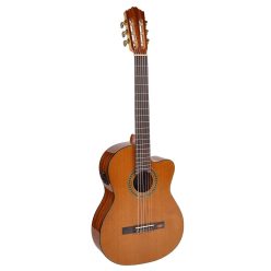   Salvador Cortez CC-10CE elektro-klasszikus gitár – cédrus tető, sapele test, cutaway, Fishman Clasica II