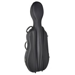   CC-144-BK Leonardo  cello case 4/4, soft foam moulded, 2 straps, zipper lock, black