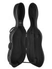 CC-144-BK Leonardo  cello case 4/4, soft foam moulded, 2 straps, zipper lock, black