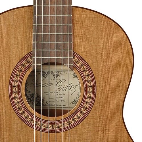 Salvador Cortez CC-22-BB 1/2 Konzertgitarre – massive Zedertop, Sapele, Halsstab, Artist Series
