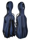 CC-244-BU Leonardo  cello case 4/4, soft foam moulded, wheels, 2 straps, zipper lock, blue, 5,3kg