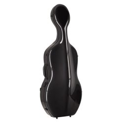   CC-844-BK Leonardo Pro series cello case 4/4 full carbon, black carbon pattern, 3,8kg