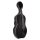 CC-844-BK Leonardo Pro series cello case 4/4 full carbon, black carbon pattern, 3,8kg