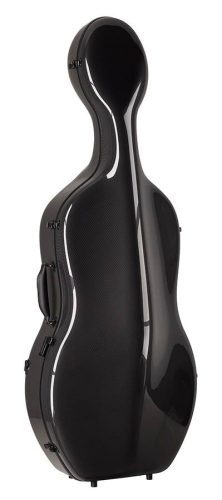 CC-844-BK Leonardo Pro series cello case 4/4 full carbon, black carbon pattern, 3,8kg