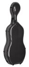 CC-844-BK Leonardo Pro series cello case 4/4 full carbon, black carbon pattern, 3,8kg