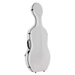   CC-844-WH Leonardo Pro series cello case 4/4  full carbon, white carbon pattern, 3,8kg