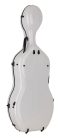 CC-844-WH Leonardo Pro series cello case 4/4  full carbon, white carbon pattern, 3,8kg