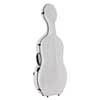 CC-844-WH Leonardo Pro series cello case 4/4  full carbon, white carbon pattern, 3,8kg