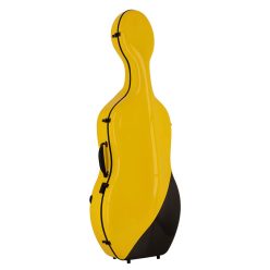   CC-944-GY Leonardo Pro series cello case 4/4 full carbon, bumblebee yellow/black carbon,3,4kg