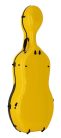 CC-944-GY Leonardo Pro series cello case 4/4 full carbon, bumblebee yellow/black carbon,3,4kg