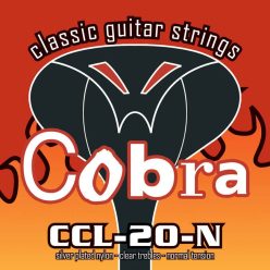   CCL-20-N Cobra  string set classic, normal tension clear nylon trebles & silverplated basses