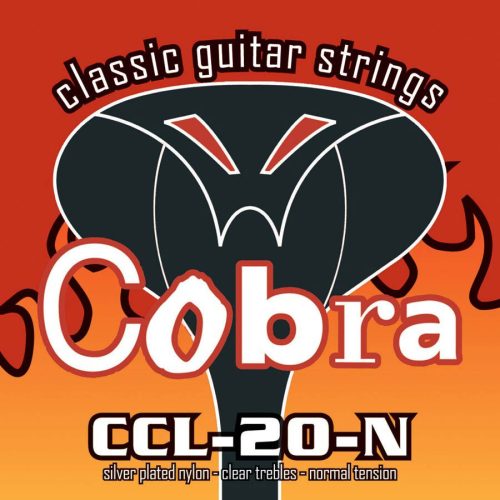 CCL-20-N Cobra  string set classic, normal tension clear nylon trebles & silverplated basses