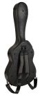 CCL-900-BK Boston El Clásico Series hardshell fiberglass case for classic guitar, with back straps and accessory bag, 4,05kg, black