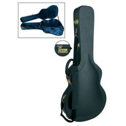   CEG-500-SA Boston Traditional Pro deluxe case for 335-model guitar, wood, arched, with lock and shoulder strap