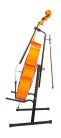 CES100 Platinum  cello stand, collapsable with an adjustable neck support and bow holder