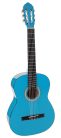 CG-144-BU Salvador Kids Series classic guitar full scale, linden back and sides, nickel frets, trussrod, gloss blue finish