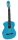 CG-144-BU Salvador Kids Series classic guitar full scale, linden back and sides, nickel frets, trussrod, gloss blue finish