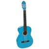 CG-144-BU Salvador Kids Series classic guitar full scale, linden back and sides, nickel frets, trussrod, gloss blue finish