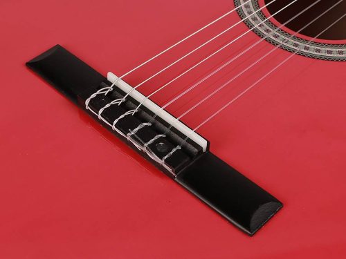 CG-144-PK Salvador - Kids Sorozat Klasszikus Gitár Teljes Méret, Hárs Hátlap és Oldalak, Nikkel Bundok, Trussrod, Fényes Rózsaszín Lakkozás