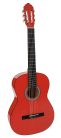 CG-144-RD Salvador Kids Series classic guitar full scale, linden back and sides, nickel frets, trussrod, gloss red finish