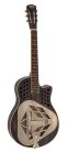 CH12/BRS Royall Tri Cone 12 fret resonator CHESS CUTAWAY 12, wooden body (okoume) brown sand finish, with softcase