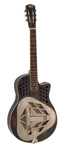 CH12/BRS Royall Tri Cone 12 fret resonator CHESS CUTAWAY 12, wooden body (okoume) brown sand finish, with softcase