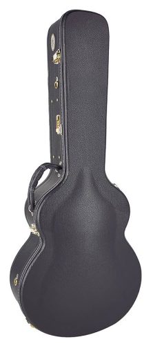 CJZ-500-16 Boston Traditional Pro guitar case, wood, arched, with lock and shoulder strap, shaped model, jazz 16 inch