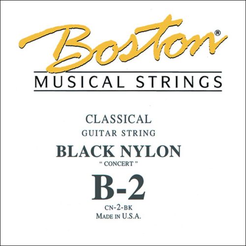 CN-2-BK Boston Concert Series B-2 string for classic guitar, black nylon