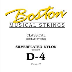   CN-4-HT Boston Concert Series D-4 string for classic guitar, silverplated wound nylon, hard tension