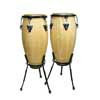 CNG-25-NT Hayman  conga set, 10"+11", hardwood, with basket style stand, natural