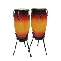   CNG-25-SB Hayman  conga set, 10"+11", hardwood, with basket style stand, sunburst