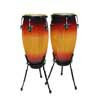 CNG-25-SB Hayman  conga set, 10"+11", hardwood, with basket style stand, sunburst