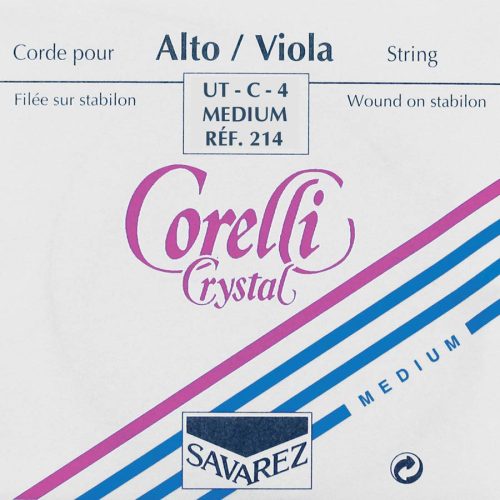 CO-214 Corelli Crystal viola string C-4, 25/28 cm., medium, stabilon, tungsten