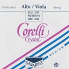 CO-230 Corelli Crystal viola string set, 30/32,5 cm., medium, consists of CO-231, CO-232, CO-233 and CO-234