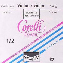   CO-2702-M Corelli Crystal violin string A-2 1/2, stabilon, aluminum